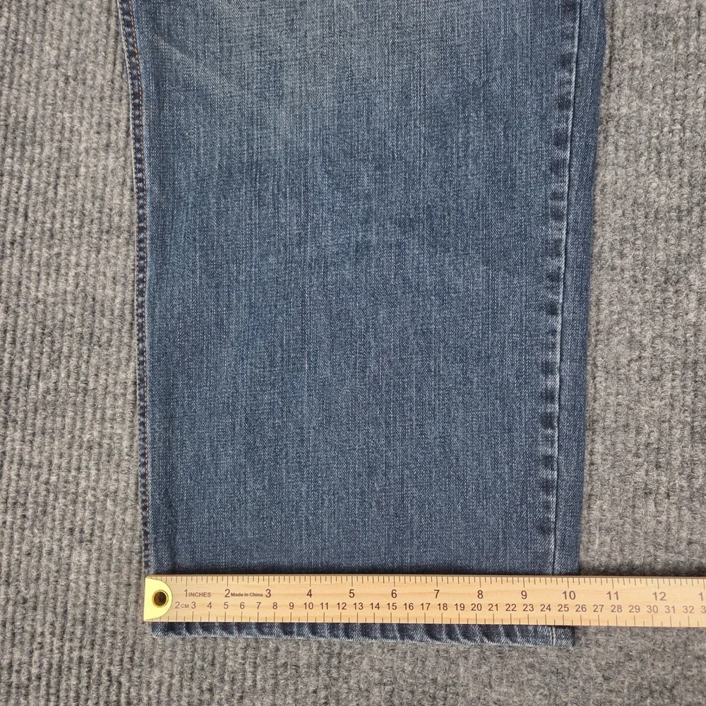 The Foundry Supply Co Mens Blue Straight Leg Denim Jeans 48x32 Medium Wash 26527